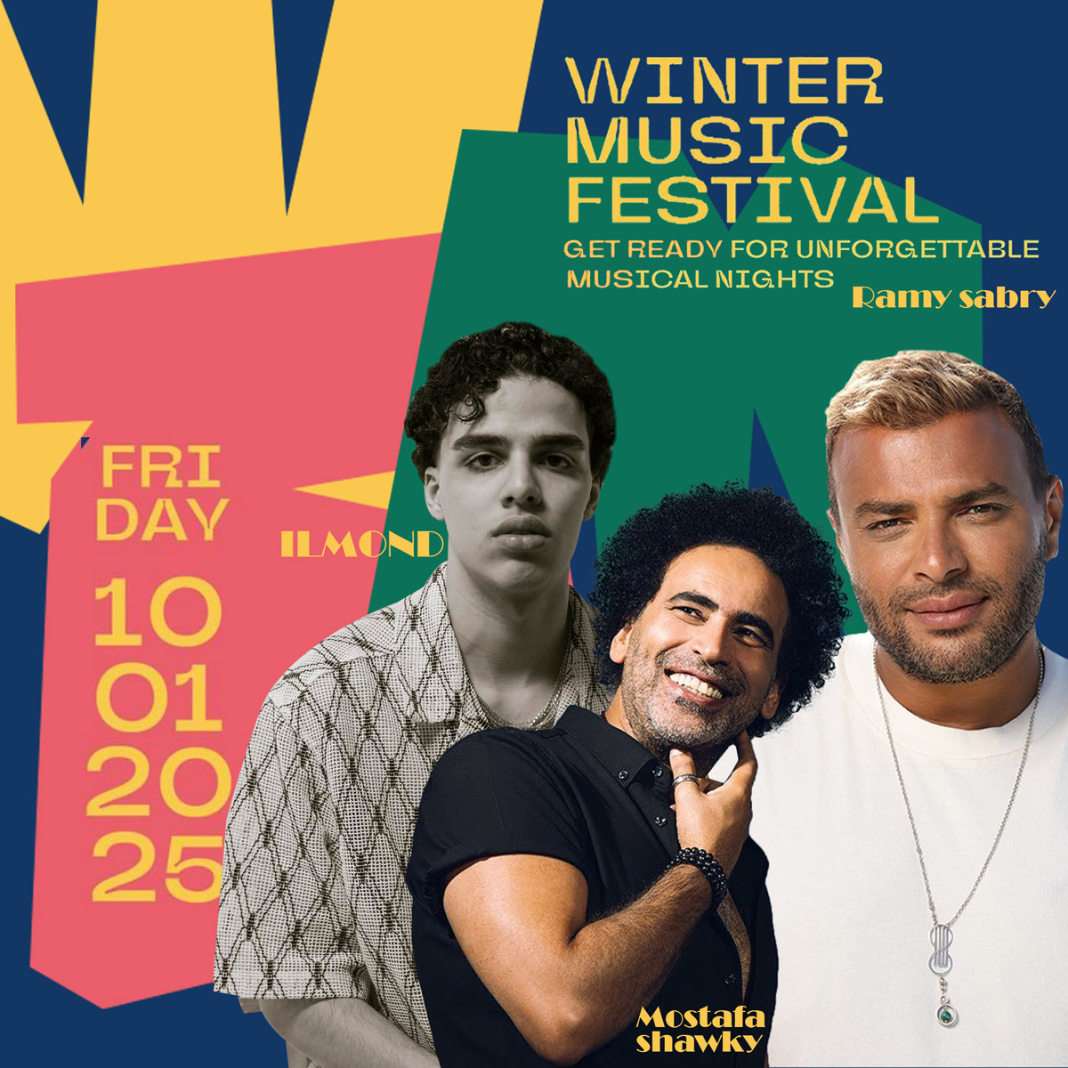 غدًا.. ختام مهرجان “Winter Music Festival” في “أوبن إير مول” مدينتي مع رامي صبري ومصطفى شوقي والموند